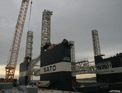 Imagen que muestra el dique flotante SATO Levante en el Puerto de Alicante