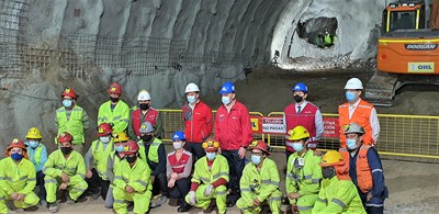 21.02.18 Hito En Extensión Línea 3 Del Metro De Santiago