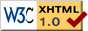 Logo w3c-xhtml